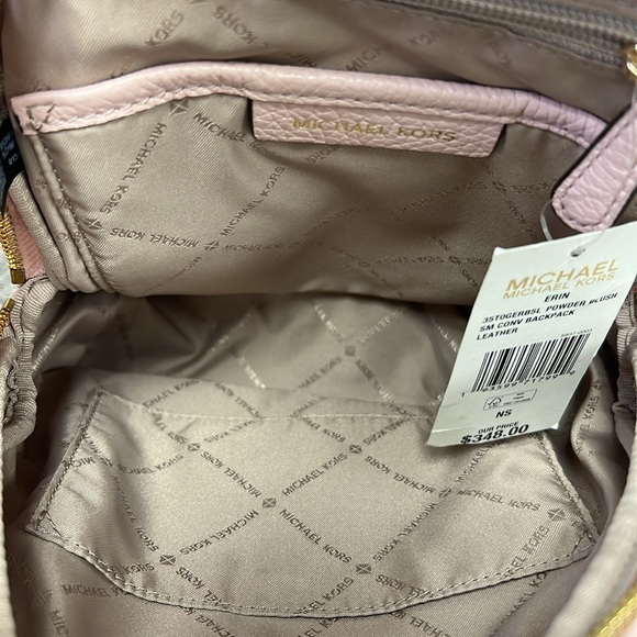 NWT Michael Kors ERIN Small Convertible Backpack -Powder Blush - Picture 9 of 12
